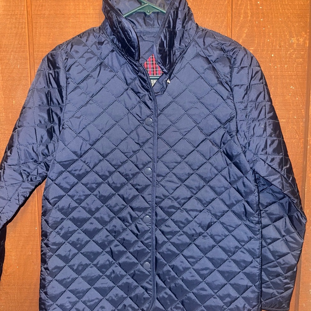 Navy Quilted Puffy Jacket